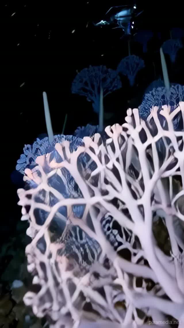 Glass Sponge Lattice in Midnight - Ocean Deep AI stock